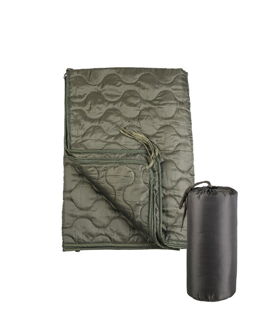Mil-Tec Woobie Poncho Liner, Multifunction Green