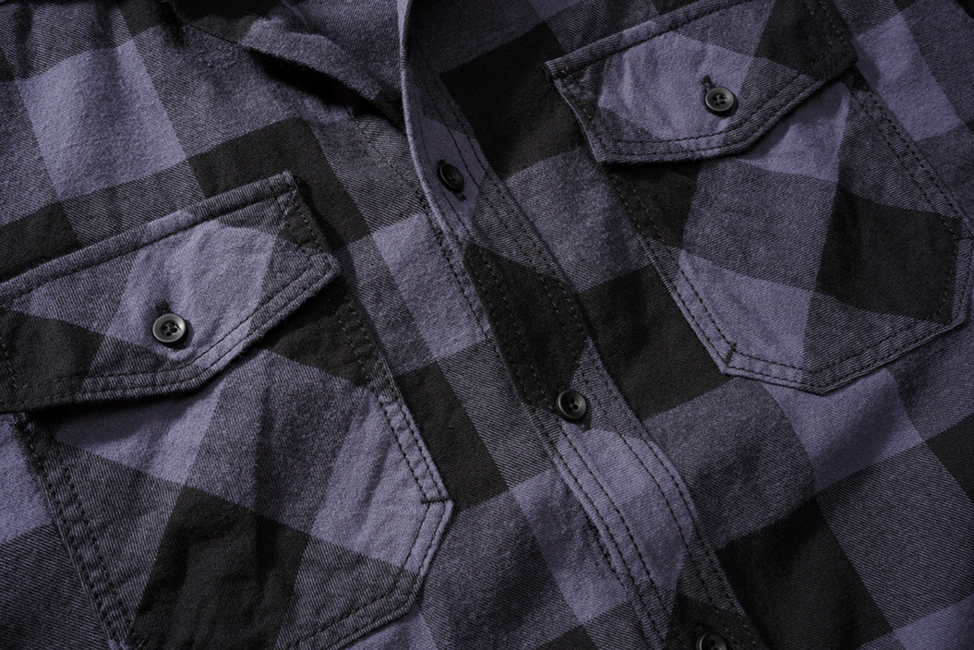 Brandit Check Shirt Short Sleeves, Black/Grey