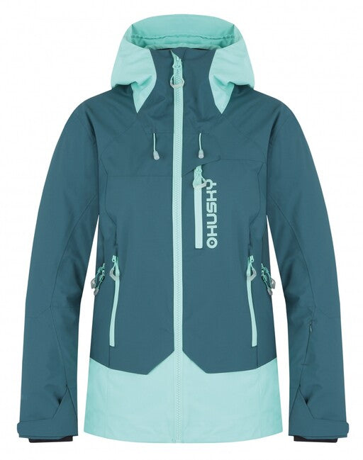 HUSKY Gambi Women's Ski Jacket, Turquoise/Mint