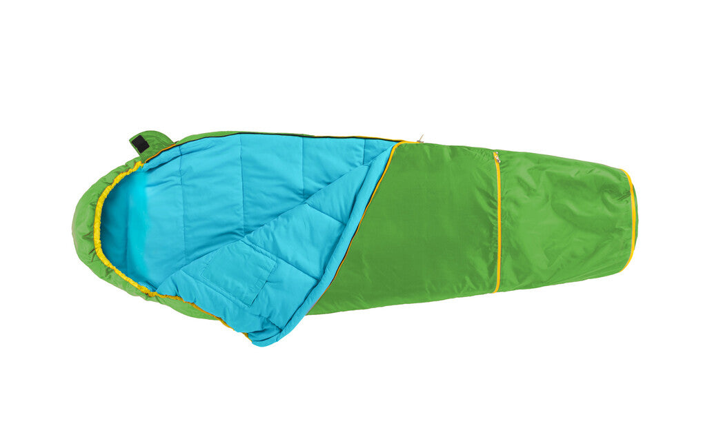 Grüezi-Bag Kids Colorful Grueezi Children's Sleeping Bag, Gecko Green