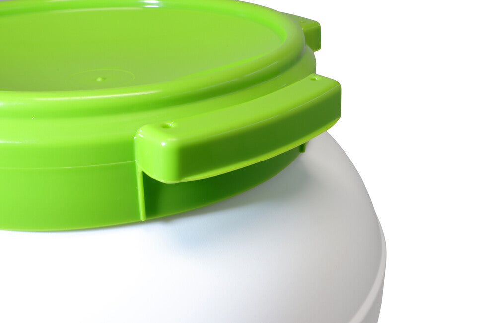 BasicNature ECO Wide-Mouth Drum, Round, White 26L