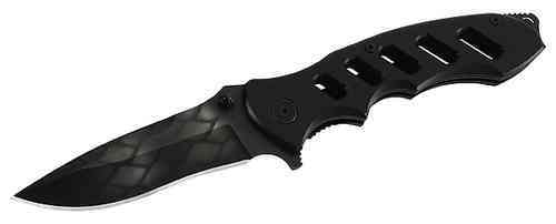 Herbertz Folding Knife 9.5 cm, All Black, Aluminum