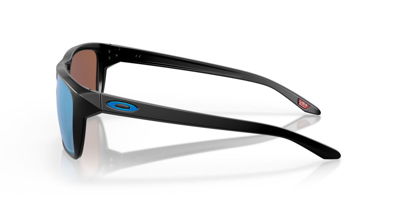 Oakley SYLAS Sunglasses, Matte Black Frame, Prizm Deep Water Polar 60