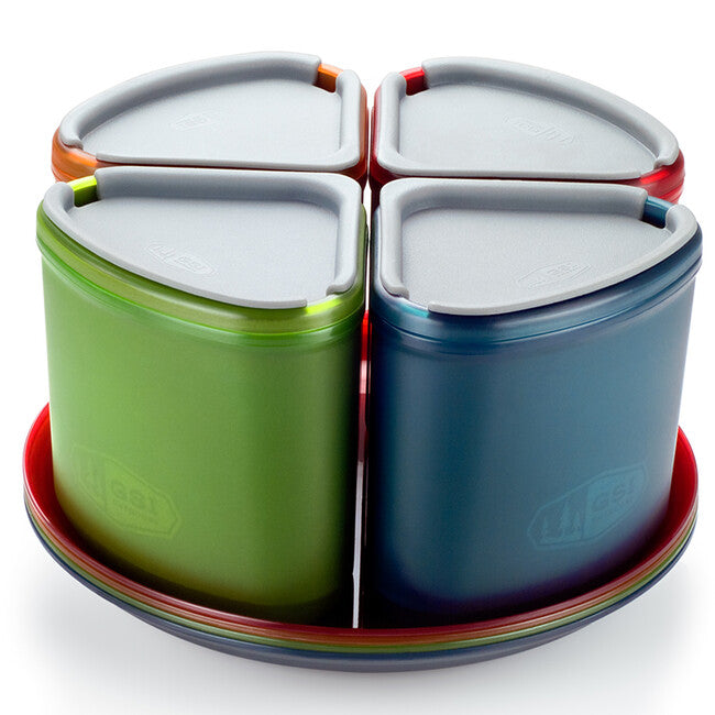 GSI Outdoors Infinity 4 Person Compact Tableset, Multicolor