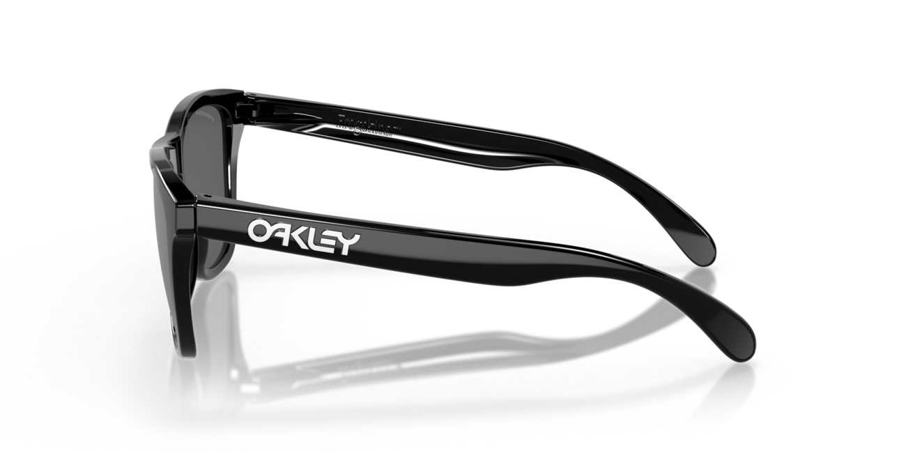 Oakley FROGSKINS Sunglasses, Polished Black Frame, Prizm Black Lens, 55