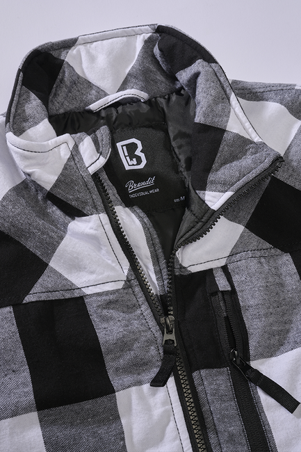Brandit Lumber Vest, White/Black