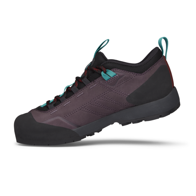 Black Diamond Women's Mission Low Waterproof Approach Leather Shoes, Mulberry-Black