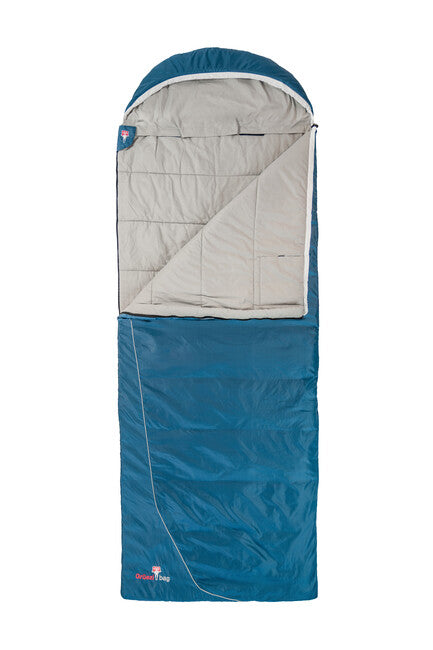 Grüezi-Bag Cotton Comfort Grueezi Spací vak hlboká chrpová modrá vpravo