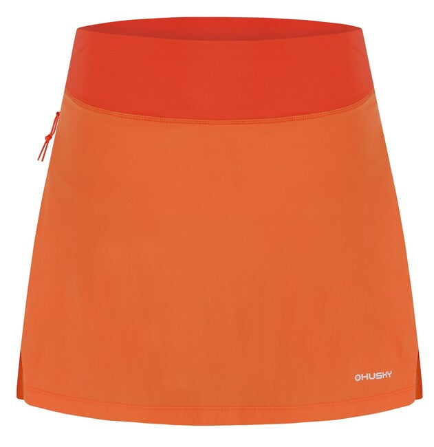 HUSKY Flamy Women's Functional Skirt with Shorts, Orange, L