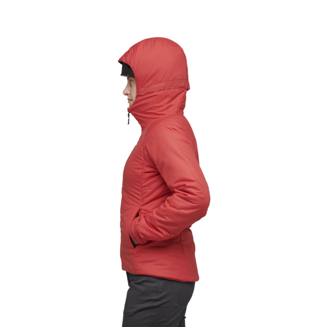Black Diamond First Light Stretch Women's Hoodie, Coral Red
