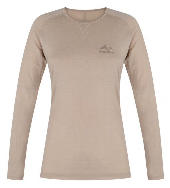 HUSKY Women's Merow Thermal Long Sleeve Shirt L, Beige