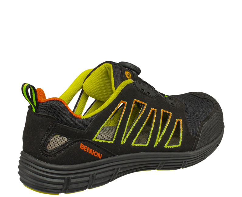 Bennon REBEL S1P ESD ATOP Low Sports Work Shoes, Green