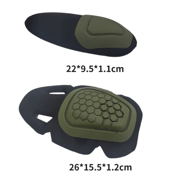DRAGOWA Knee and Elbow Pads, Olive