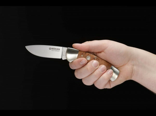 Böker Manufaktur Solingen 3000 Thuja II Folding Knife, Thuja Wood, 8.5 cm
