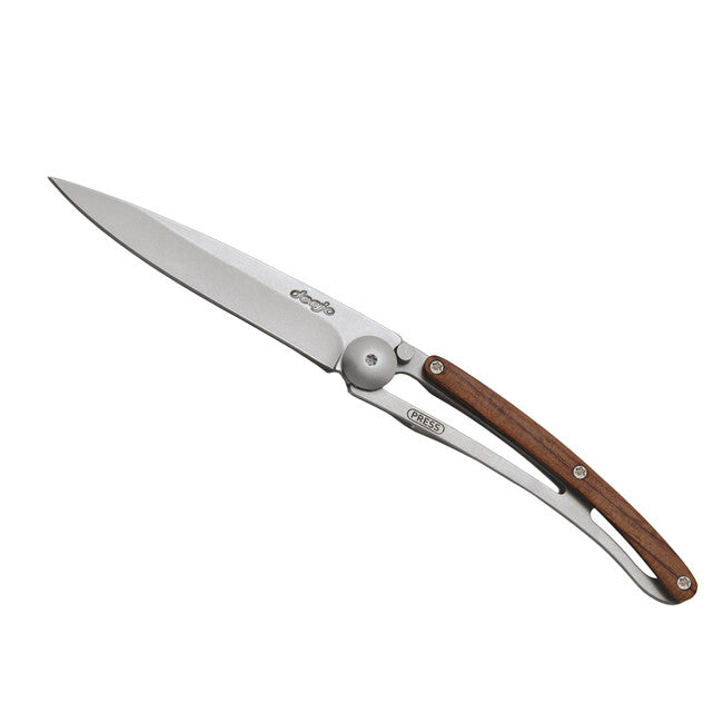 Deejo Folding Knife Wood Coralwood
