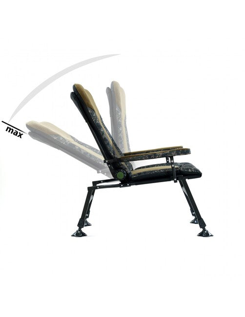 M-Electrostatyk Enzo Fishing Chair, Green with Pattern