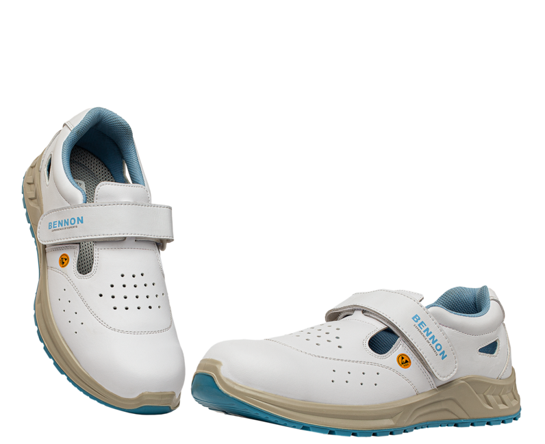 Bennon Work Sandals White O1 ESD