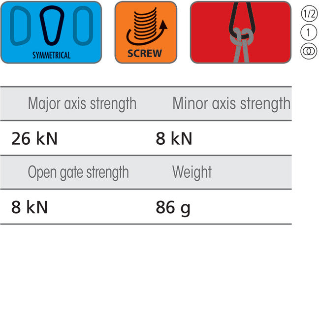 Beal HMS Carabiner Be Lock Screw