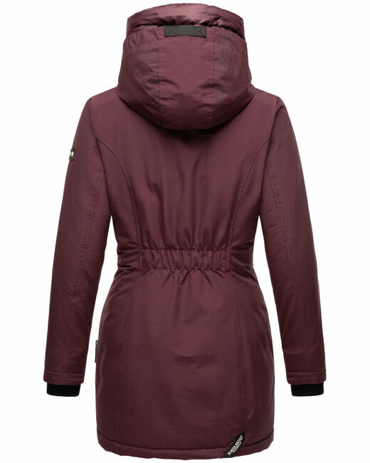 Navahoo Women's Winter Jacket with Hood Blizzardstorm, Wine