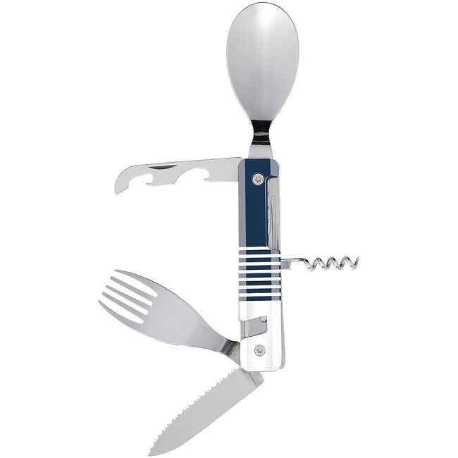 Akinod A02M00044 Multifunctional Utensil 13h25, Blue Marinière-Mirror Finish