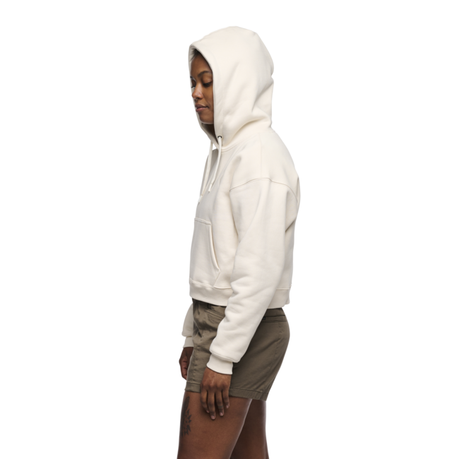 Black Diamond Women's Crop Hoodie, Off White