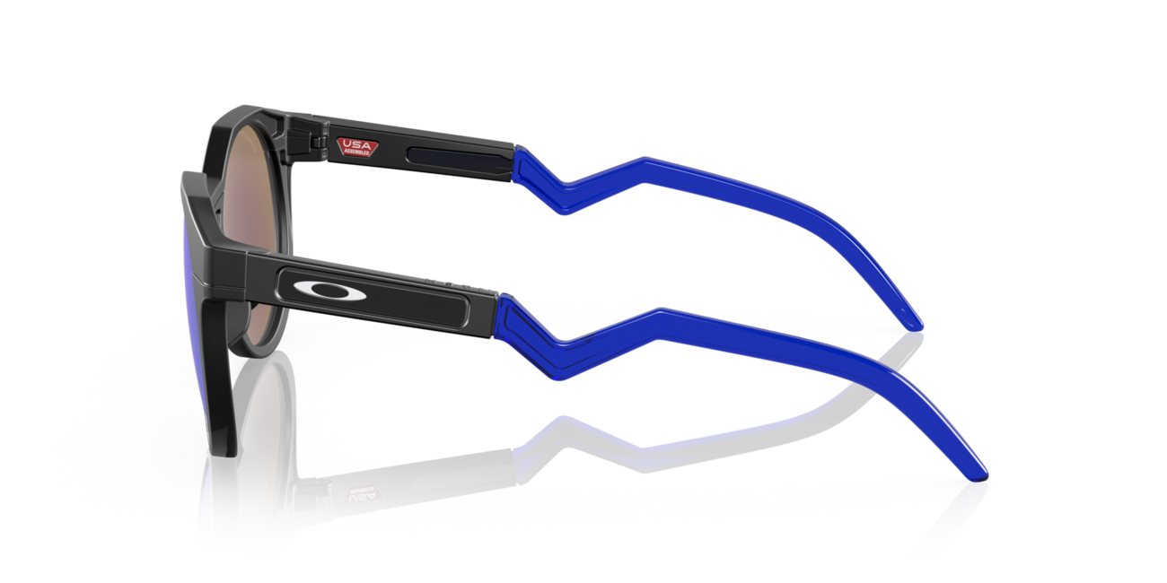 Oakley HSTN Sunglasses, Matte Black Frame, Prizm Sapphire Polar Lenses, 52