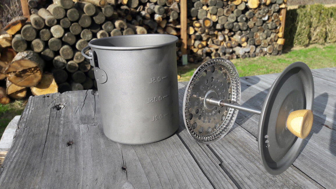 Origin Outdoors Titanium French Press 3 in 1 750ml