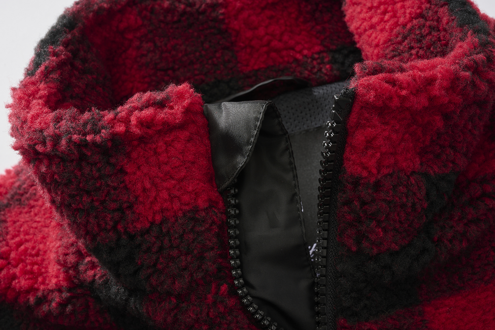 Brandit Teddyfleece Fleece Vest, Red/Black