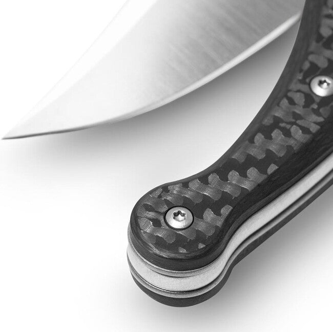 Lionsteel Gitano Folding Knife, Niolox Steel Blade, Carbon Fiber Handle