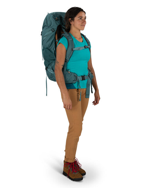 Osprey Renn 50 Backpack, Cascade Blue/Melon Orange