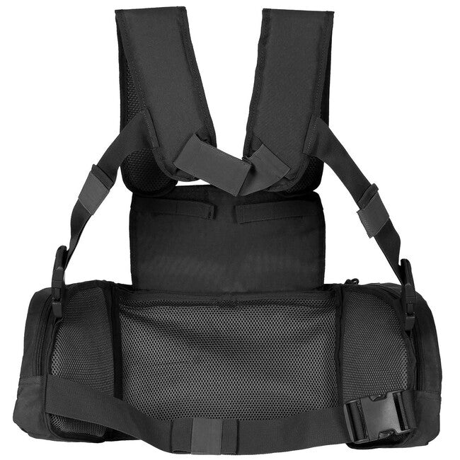 MFH Professional Tactical Vest Chest Rig Mission, Black