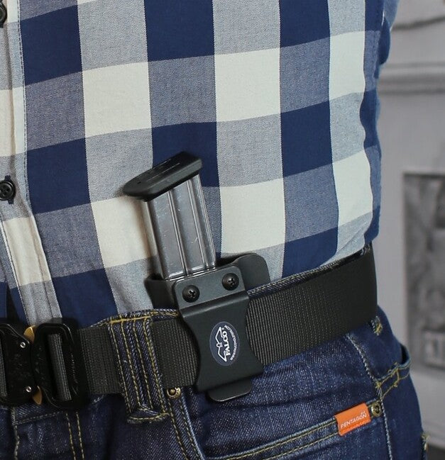 Falco Kydex Holster F901 2021 for Glock 17 Single Magazine Pouch, Black Left-Handed