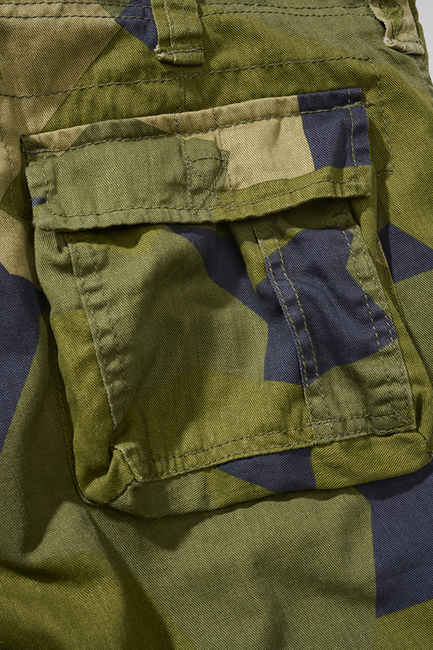 Brandit Urban Legend Shorts, Swedish Camo M90