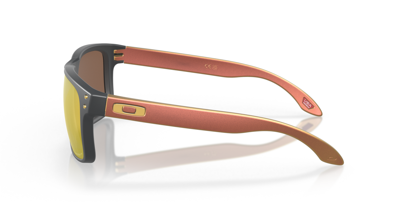 Oakley Holbrook Sunglasses, Matte Carbon Frame, Prizm 24K Polarized, 57