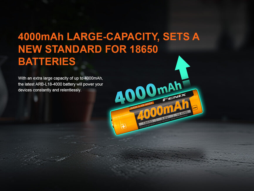 Fenix Rechargeable Battery 18650 4000 mAh (Li-Ion)