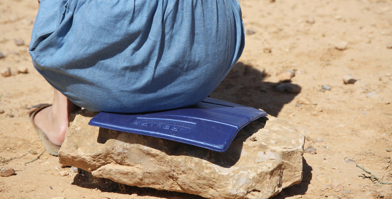 BasicNature Folding Seat Cushion, Blue