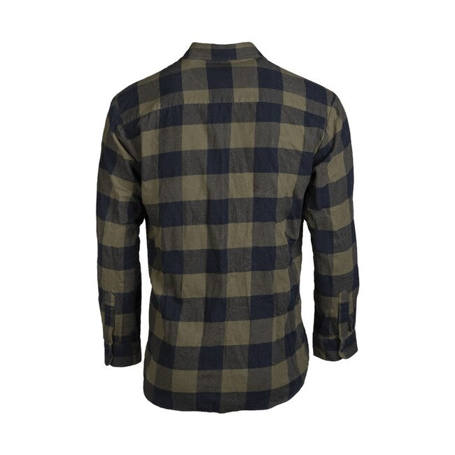 Mil-Tec Flannel Shirt Light, Black/Olive