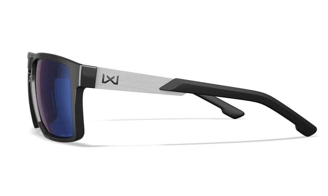 Wiley X Apex Γυαλιά Ηλίου, Captivate Polarized Blue Mirror/ Gloss Black