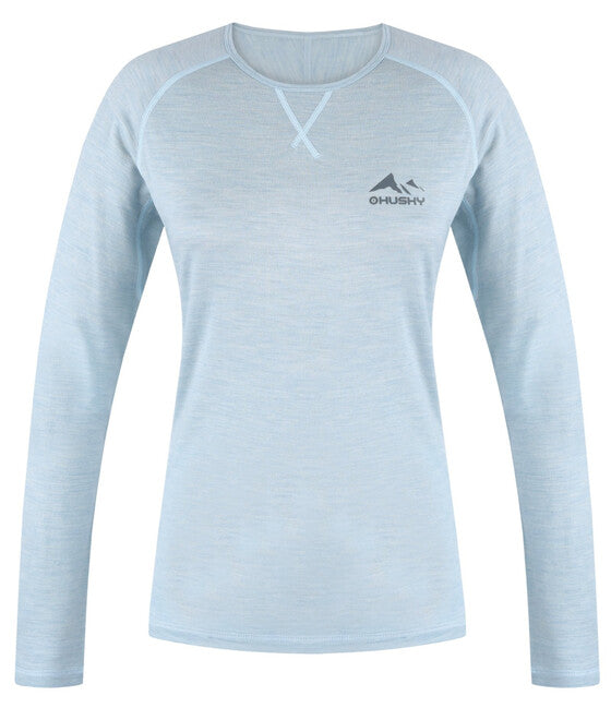 HUSKY Merino Long-Sleeve T-Shirt Merow, Faded Mint