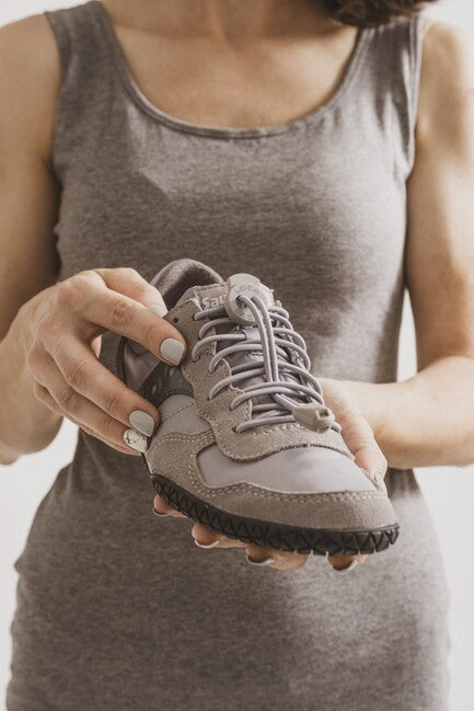 Lock Laces Shoelaces, Gray Solid