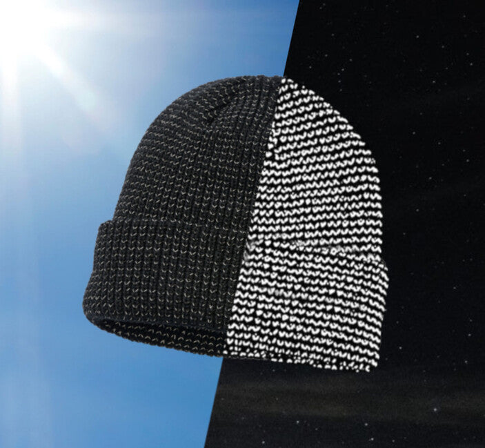 Brandit Reflective Winter Beanie, Navy Blue