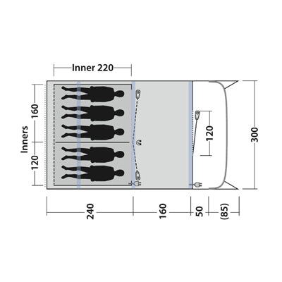 Outwell Sunhill 5 Air Tent, 5-Person