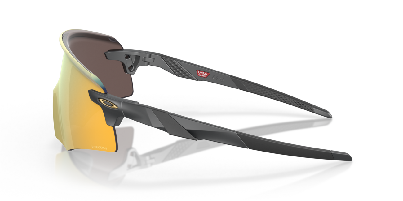 Oakley ENCODER Sunglasses, Matte Carbon Frame, Prizm 24K Lenses