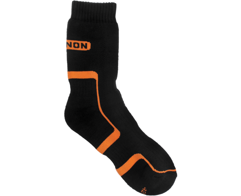 Bennon Trek Sock Trekking Socks, Black/Orange