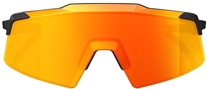 100% Aerocraft Sunglasses, Soft Tact Black - HiPER Red Multilayer Mirror