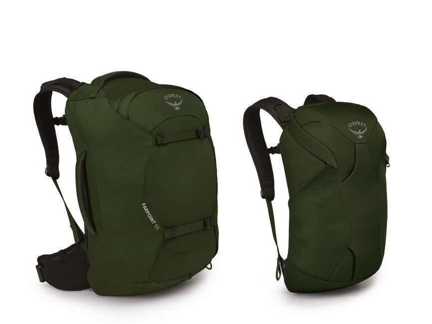 Osprey Farpoint 55 Travel Backpack, Gopher Green