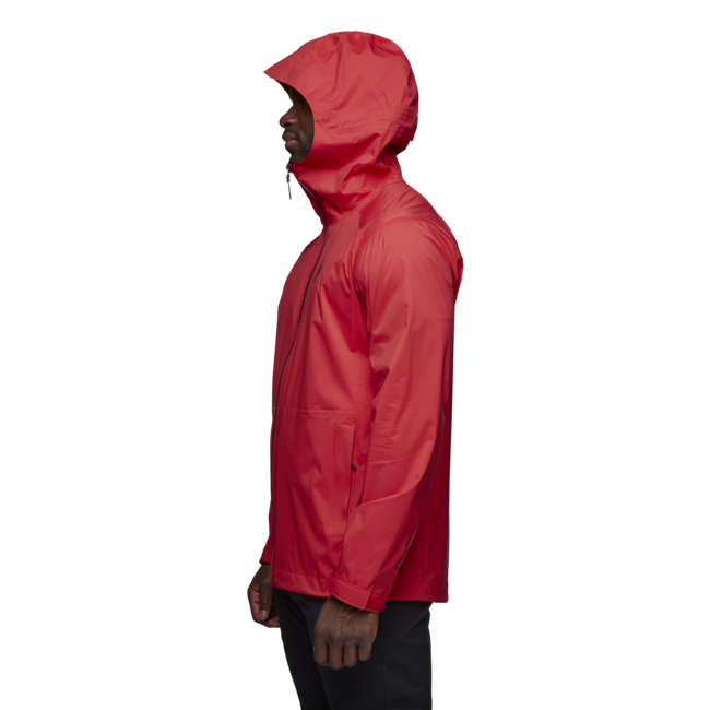 Black Diamond Stormline Stretch Rain Shell Women's Men's Jacket, Carmine