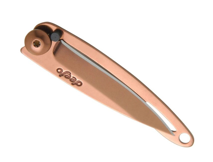 Deejo Folding Knife, Naked Copper