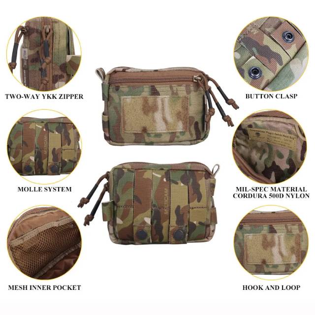 Emersongear Multifunctional MOLLE Pouch, Multicam Black