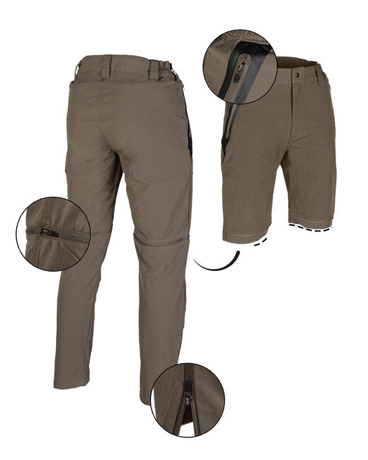 Mil-Tec Performance Zip-Off Pants, Ranger Green